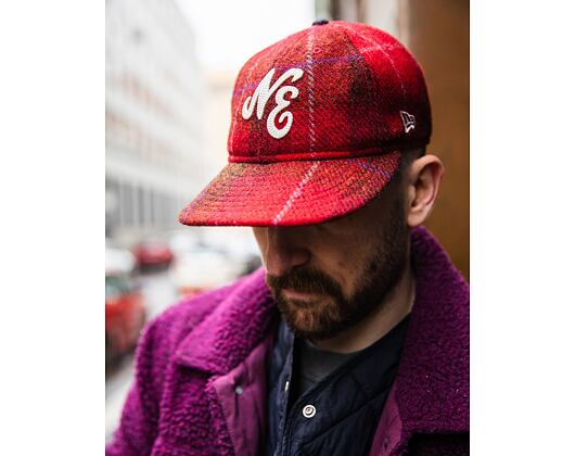 Kšiltovka New Era - 59FIFTY Retro Crown Harris Tweed - Red