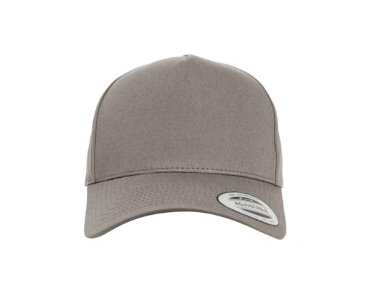 Kšiltovka Yupoong 5-Panel Curved Classic Snapback grey