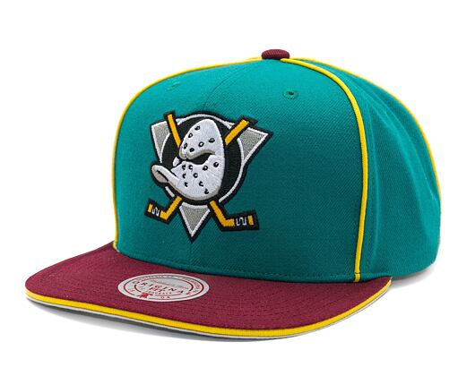 Kšiltovka Mitchell & Ness - Anaheim Ducks - Pipe Snapback Vntg - Teal