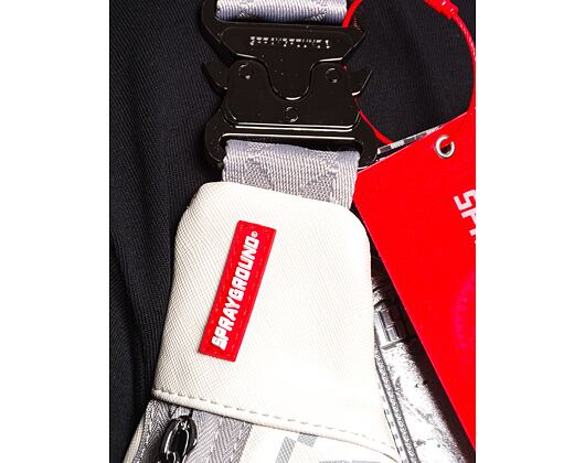 Ledvinka Sprayground -  Cream Check Shark Central Crossbody