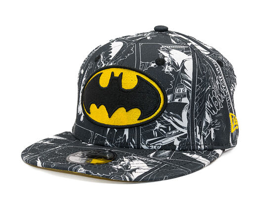 Dětská Kšiltovka New Era - WARNER BROS DC Print 9FIFTY - Batman - Yellow / Black