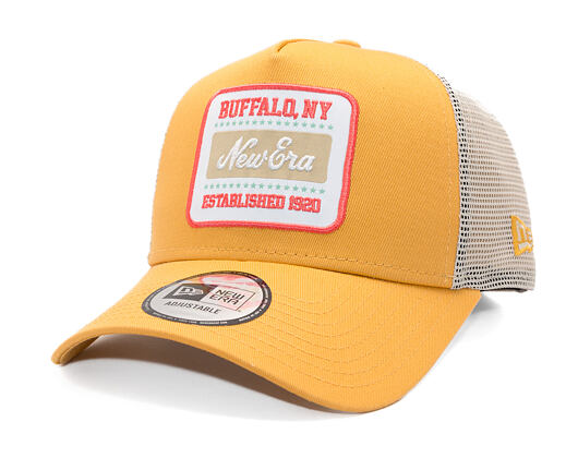 Kšiltovka New Era - Branded Buffalo Patch 9FORTY Trucker - Stone