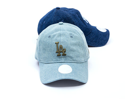 Dámská Kšiltovka New Era - MLB Denim 9TWENTY - LA Dodgers - Blue / New Olive