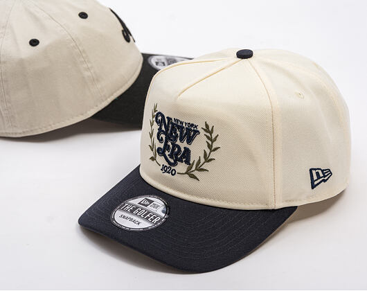 Kšiltovka New Era - Branded Heritage Graphic GOLFER - Ivory / Navy