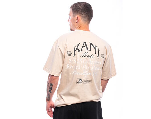 Triko Karl Kani - Kani Music Print T-Shirt - Beige