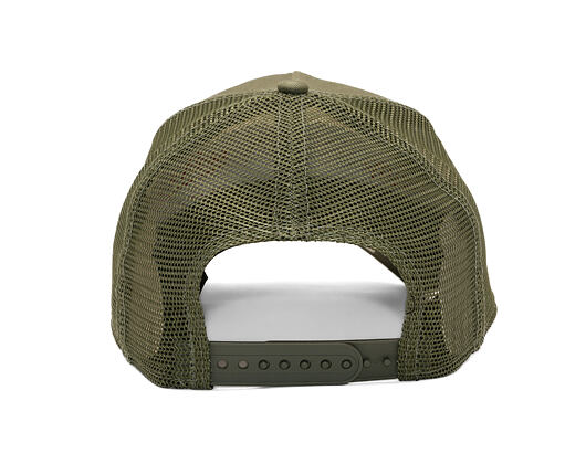 Kšiltovka New Era - MLB Outline 9FORTY Trucker - LA Dodgers - New Olive