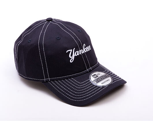 Kšiltovka New Era - MLB Contrast Stitch 9TWENTY - NY Yankees - Navy / White