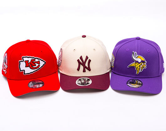 Kšiltovka New Era - NFL Anniversary Patch 9SEVENTY Stretch-Snap - Minnesota Vikings - Purple