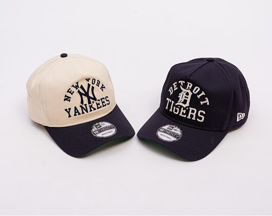 Kšiltovka New Era - MLB Heritage Pre-Curved Golfer 19TWENTY - New York Yankees - Cream / Navy