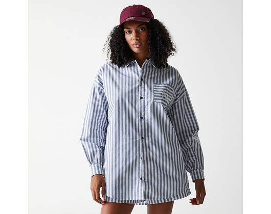 Dámské Košile New Era - MLB Stripe Shirt - NY Yankees - Muted Indigo