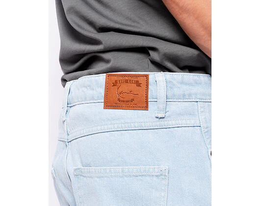 Džíny Karl Kani Small Signature Baggy Five Pocket Denim bleached blue