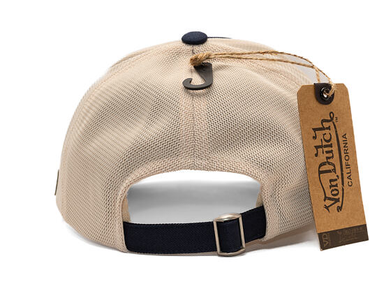 Kšiltovka Von Dutch - Trucker - Flag - Black/Beige