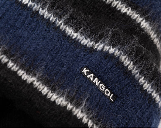 Kangol - Fuzzy Stripe Beanie - Black
