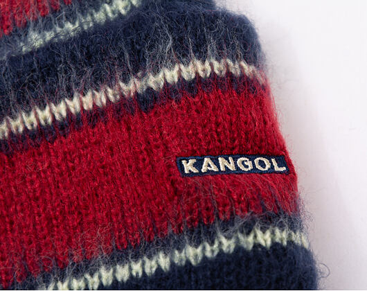 Kangol - Fuzzy Stripe Beanie - Navy