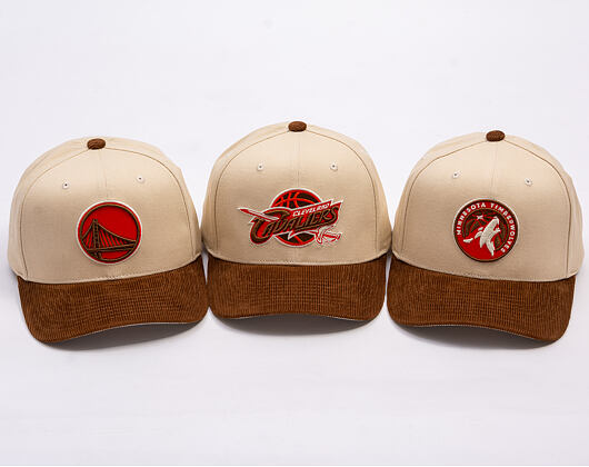 Kšiltovka Mitchell & Ness - Tawny Pro Crown - Cleveland Cavaliers - Sand/Brown