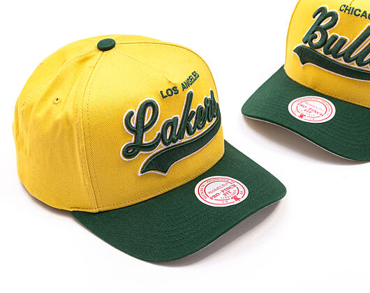 Kšiltovka Mitchell & Ness - Harvest Gold Pro Crown - Los Angeles Lakers - Gold/Green