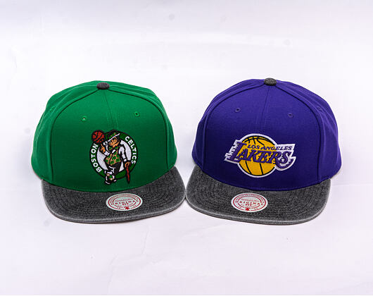 Kšiltovka Mitchell & Ness - NBA Denim Patchwork - Boston Celtics - Green