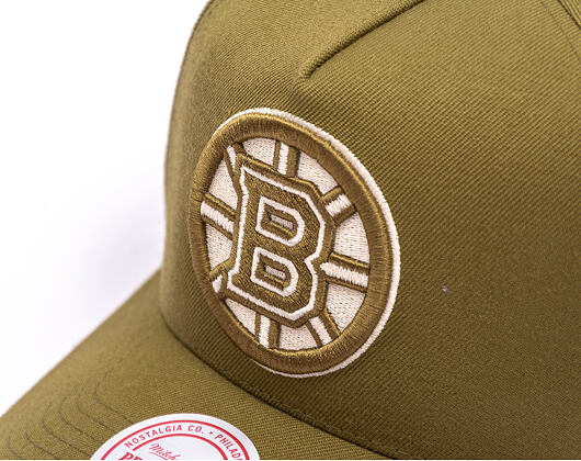 Kšiltovka Mitchell & Ness - NHL Fashion Basic Pro - Boston Bruins - Olive