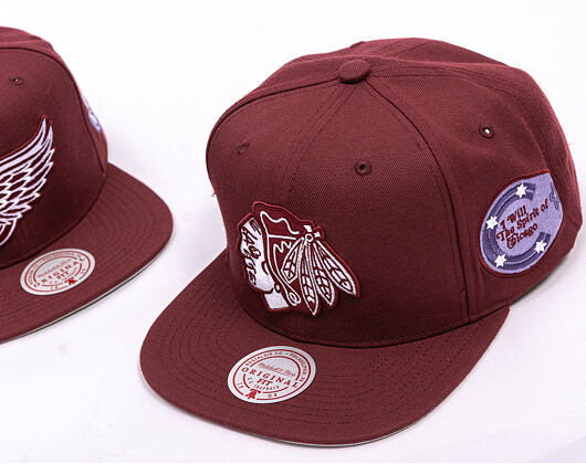Cap Mitchell & Ness - NHL Fashion Basic Snapback - Chicago Blackhawks - Dark Purple
