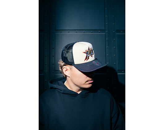 Kšiltovka Mitchell & Ness - NBA Vintage Block Trucker HWC - Philadelphia 76Ers - Cream