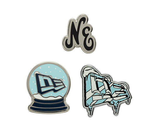 Pin New Era - Branded 3× Cap Pin Set - Silver