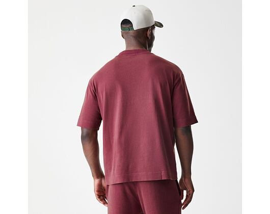 Tee New Era - Branded Washed Oversized Tee - Burgundy