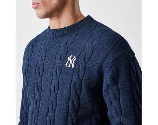 Sweater New Era - MLB Cable Knit Crew - NY Yankees - Navy