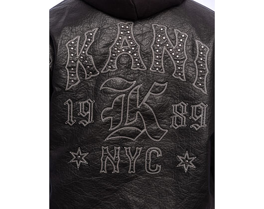 Karl Kani - Kani Western Pu Leather College Jacket - Black