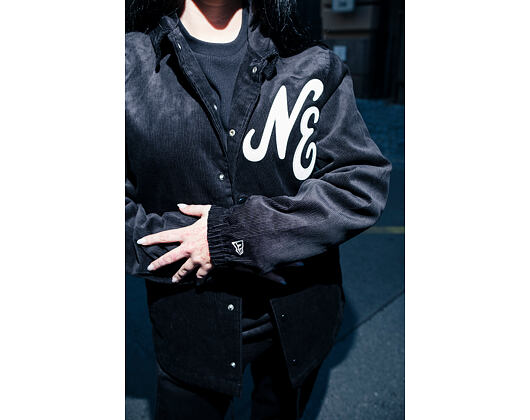 Jacket New Era - Branded Cord Coach Jacket - Black