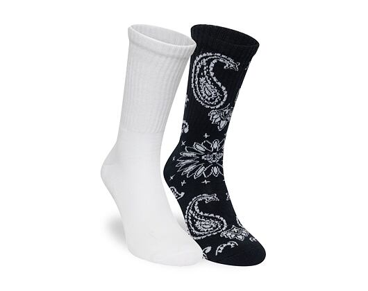 Socks New Era - Paisley Crew Socks 2pk - White / Navy