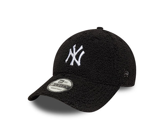 Cap New Era - MLB Winter Borg Teddy Fleece 9FORTY - NY Yankees - Black / White