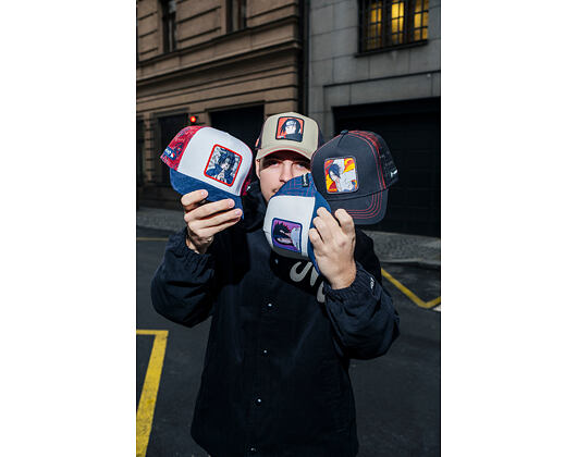 Kšiltovka Trucker Capslab X Naruto - Sasuke Itachi - Serge Coton Mesh Imprime