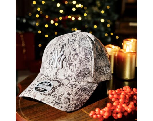 Womens Cap New Era - MLB Snake 9FORTY - NY Yankees - Gray / White