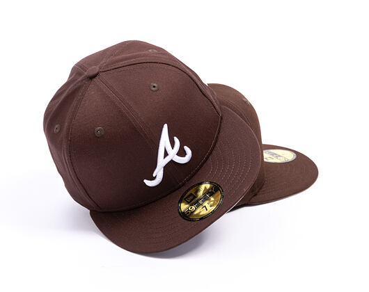 New Era - MLB Seasonal 59FIFTY - Atlanta Braves - Burnt Wood - Brown