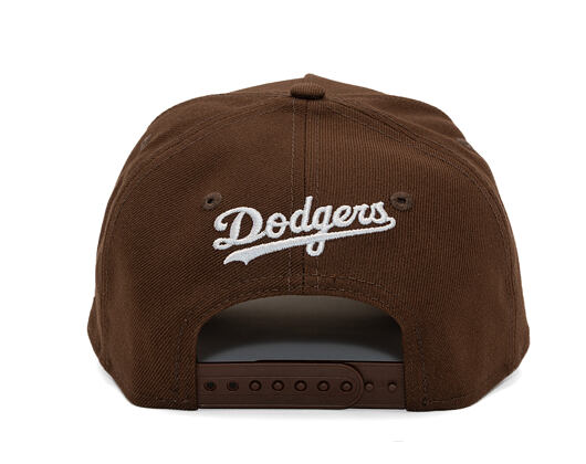 Cap New Era - MLB Outline Script 9FORTY A-Frame - LA Dodgers - Chestnut Brown