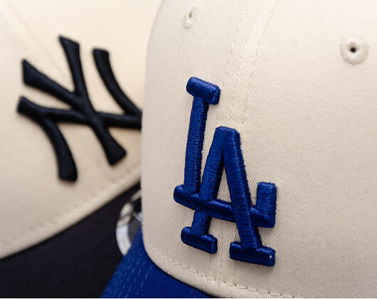 Cap New Era - MLB Colorblock 9FORTY M-CROWN - LA Dodgers - Cream
