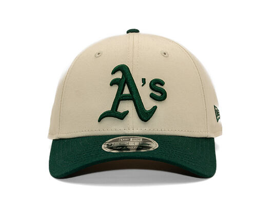 Cap New Era - MLB Colorblock 9FORTY M-CROWN - Oakland Athletics - Cream