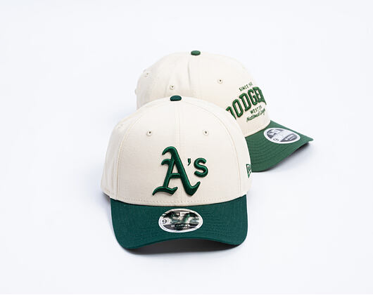 Cap New Era - MLB Colorblock 9FORTY M-CROWN - Oakland Athletics - Cream
