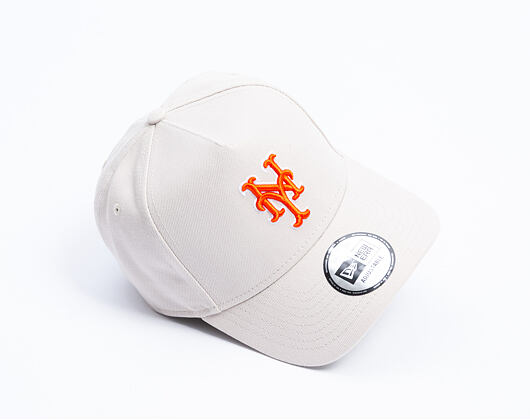 Cap New Era - MLB Outline Script 9FORTY A-Frame - NY Mets - Stone