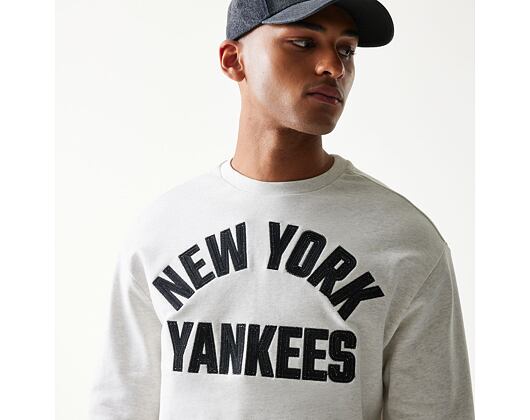 Sweatshirt New Era - MLB Graphic Oversized Crewneck - NY Yankees - Heather Grey