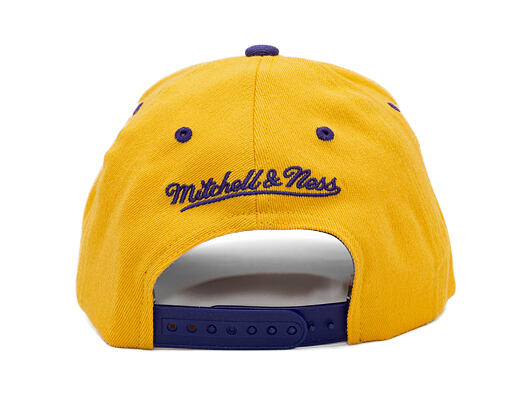 Cap Mitchell & Ness - NBA Team Arch Snapback - Los Angeles Lakers - Yellow / Purple