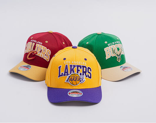Cap Mitchell & Ness - NBA Team Arch Snapback - Los Angeles Lakers - Yellow / Purple