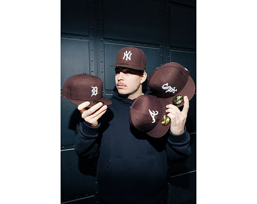 New Era - MLB Seasonal 59FIFTY - Atlanta Braves - Burnt Wood - Brown