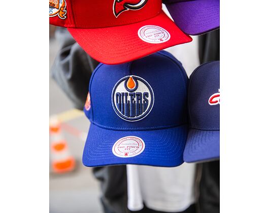 Mitchell & Ness - Edmonton Oilers - Double Clutch Pro Snapback - Navy