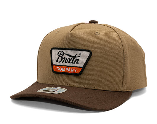 Cap Brixton - Linwood MP Snapback - Sand/Pinecone Brown
