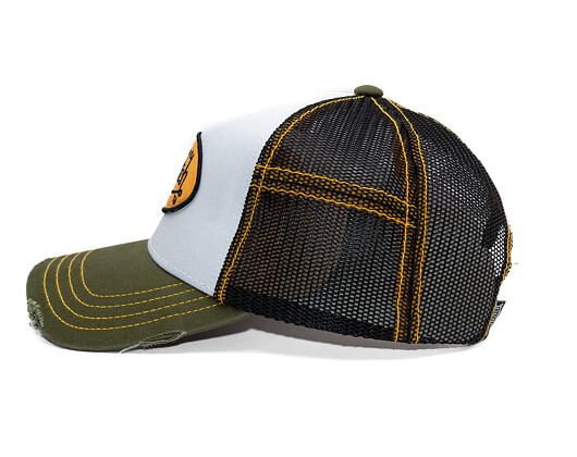 Cap Von Dutch - Trucker - Classic Logo Olive/White
