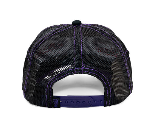 Cap Von Dutch - Trucker - Classic Logo White/Distressed Purple Denim