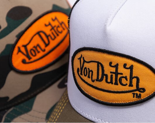 Cap Von Dutch - Trucker - Classic Logo Olive/White
