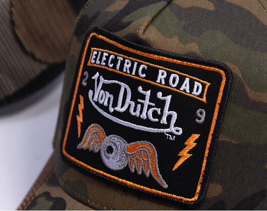 Cap Von Dutch - Trucker - Electric Road Green Camo