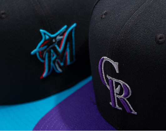 Cap Nike - Dri-Fit Pro - Colorado Rockies - Black 00A/Court Purple 51L